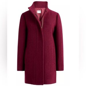 J. Crew Button Neck Long Coat